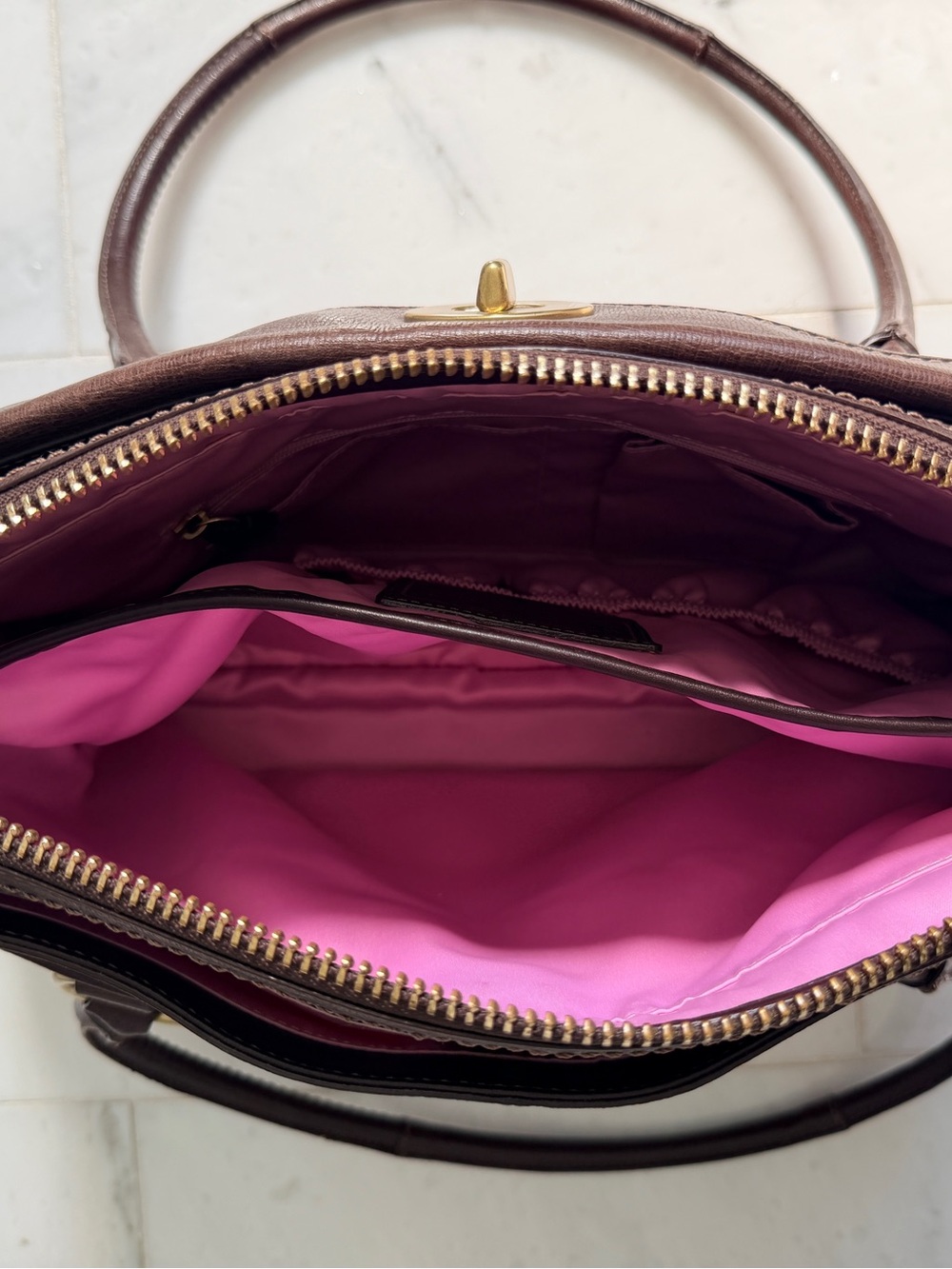 Coach Addison Spectator Brown Leather Tote - Picture 8 of 16